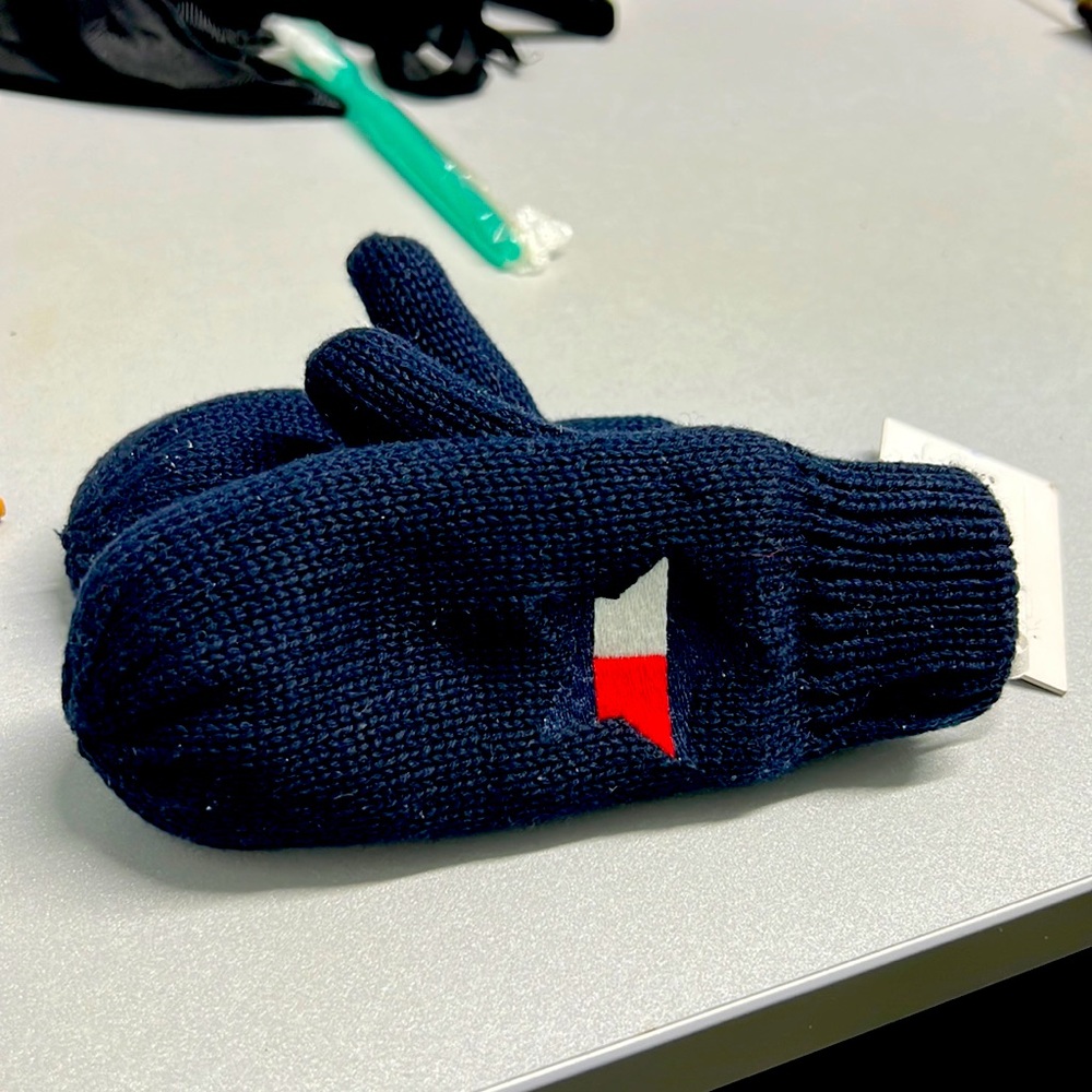 Dark navy tommy hillfinger mittens